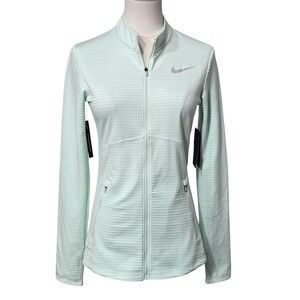 Nike Golf Jacket Womens XS Green Dri-FIT Full Zip‎ Standard Fit 884967-357